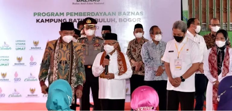 Wapres di Kampung Batik Cibuluh