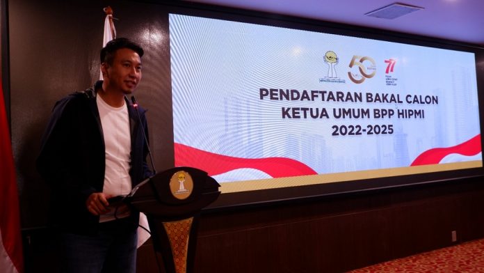 Sekretaris Jenderal Badan Pengurus Pusat Himpunan Pengusaha Muda Indonesia (BPP Hipmi) Bagas Adhadirgha