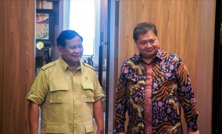 Menko Airlangga terima Menhan Prabowo