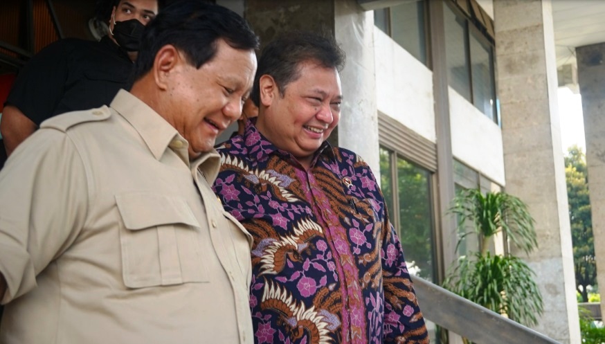Menko Airlangga terima Menhan Prabowo