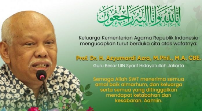 Prof Azyumardi Azra wafat