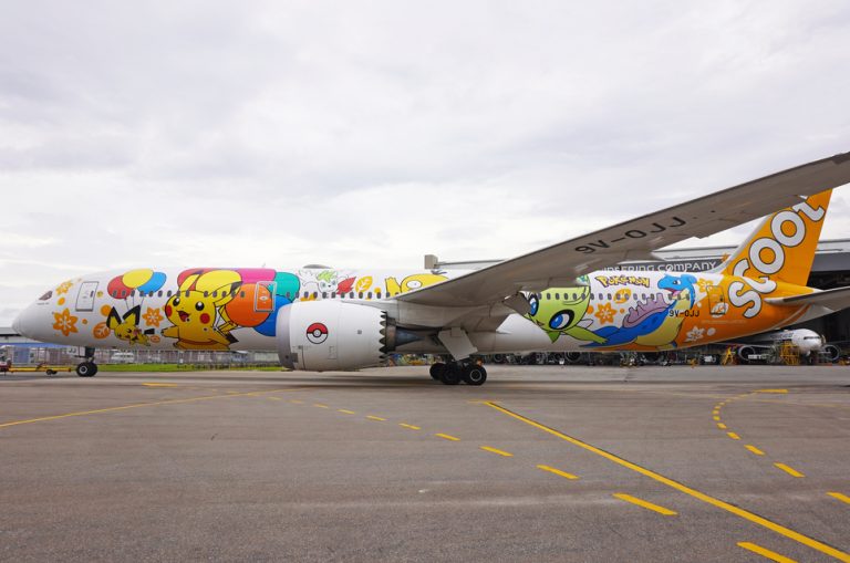 Pesawat Pikachu Jet dari Scoot