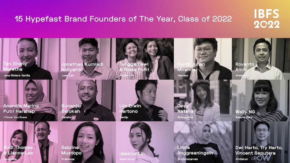 15 Hypefast Brand Founders of The Year Class of 2022 