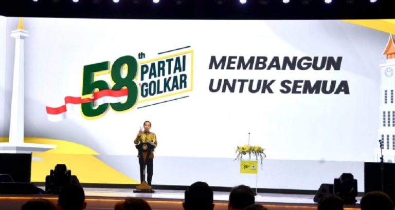 Presiden di HUT Golkar