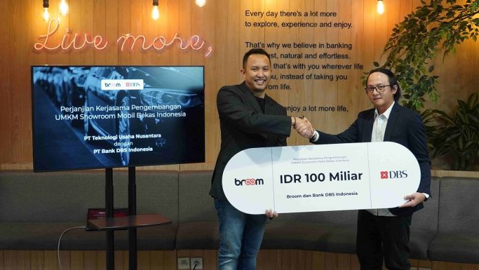 Bank DBS Indonesia Kucurkan Fasilitas Kredit 100 Miliar ke Startup Otomotif Broom