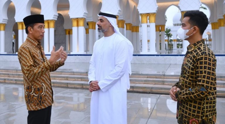 Putra MBZ diterima Jokowi