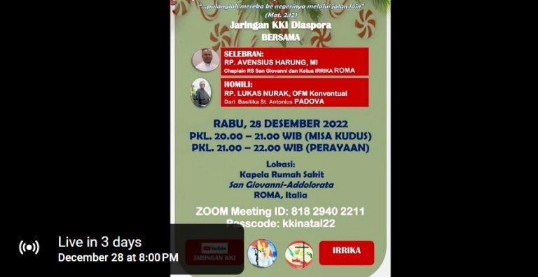 Natal Diaspora Katolik Indonesia