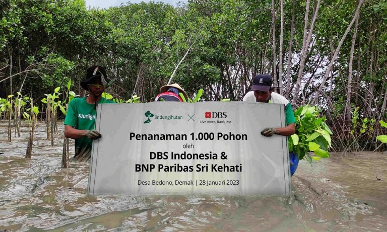 Bank DBS Indonesia Ajak Nasabah Berinvestasi Sembari Menyumbang Pohon Bakau