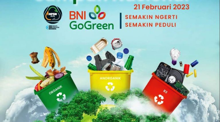 Peringati Hari Peduli Sampah Nasional, BNI Bantu Peralatan Pos Pandai