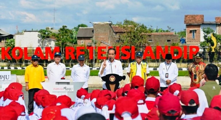 Presiden: Kolam Retensi sebagai Pengendali Banjir