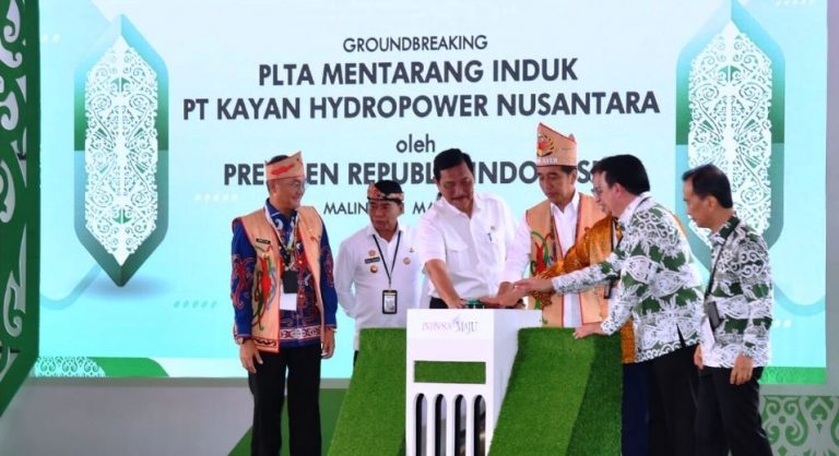 Groundbreaking PLTA Mentarang, Presiden Dukung Transformasi Menuju Ekonomi Hijau