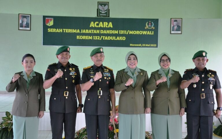 Jabatan Komandan Kodim 1311/Morowali Diserahterimakan Dua Perwira Adimakayasa Terbaik