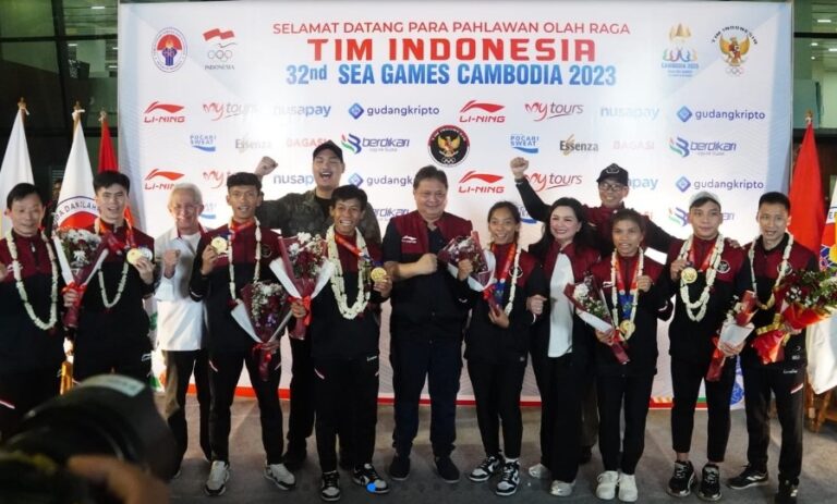 Airlangga Bangga Wushu Indonesia Juara Umum di SEA Games 2023