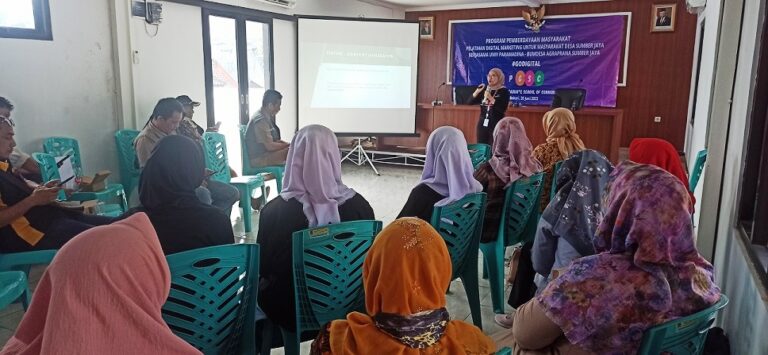 Universitas Paramadina Pelatihan Digital Marketing untuk Pelaku UMKM di Desa Sumberjaya