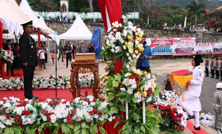 Dandim 1311 Pimpin Upacara Penurunan Bendera di Morowali Utara