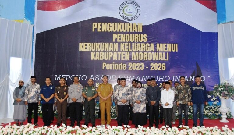 Letkol Alzaki Hadiri Pengukuhan Pengurus Kerukunan Keluarga Menui Morowali