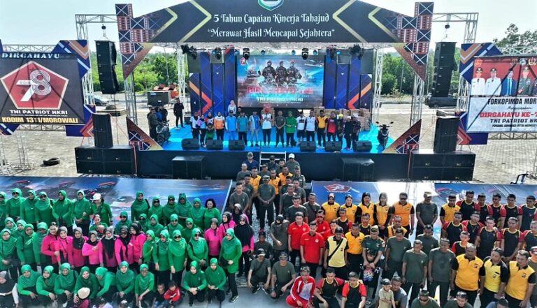 Begini Meriahnya Peringatan HUT ke-78 TNI Kodim 1311/Morowali