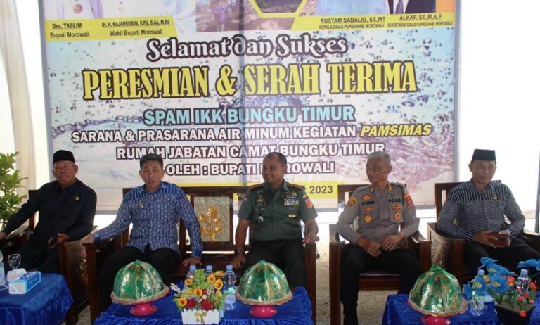 Dandim 1311 Apresiasi Peningkatan Penyediaan Air Bersih di Morowali
