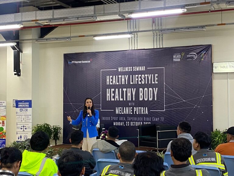 Melanie Putria Bagikan Tips Pola Hidup Sehat untuk Pekerja Freeport