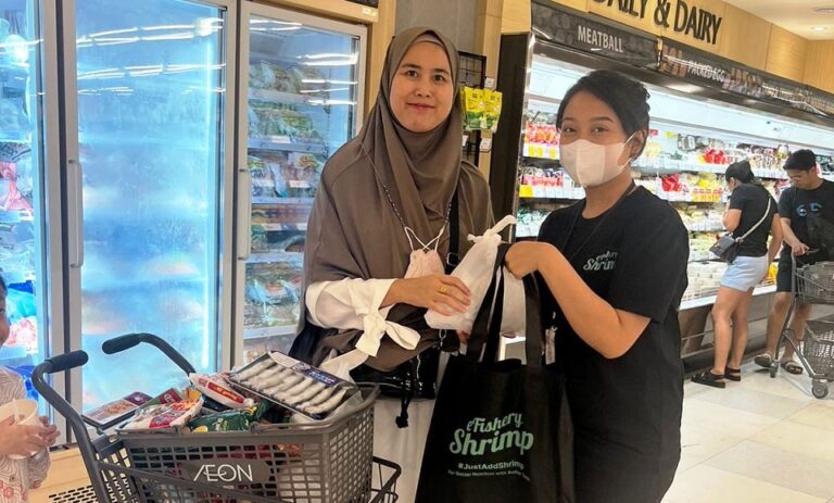 eFishery Hadirkan Udang Beku Kualitas Premium di AEON Store Alam Sutera
