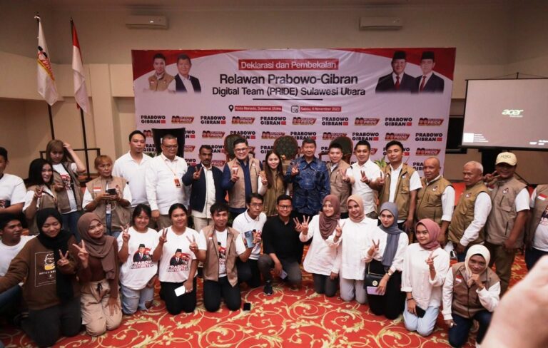 Relawan Digital Optimistis Menangkan Prabowo-Gibran di Sulut