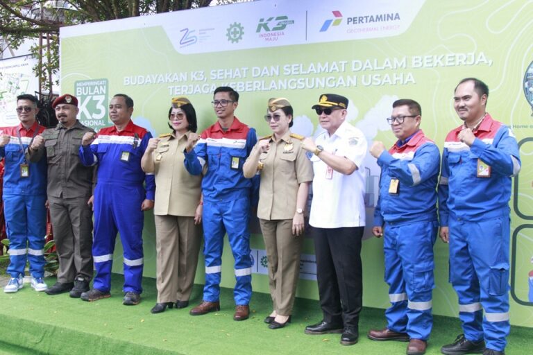 PGE Area Lahendong Tuan Rumah Apel Peringatan Bulan K3 Nasional Sulut