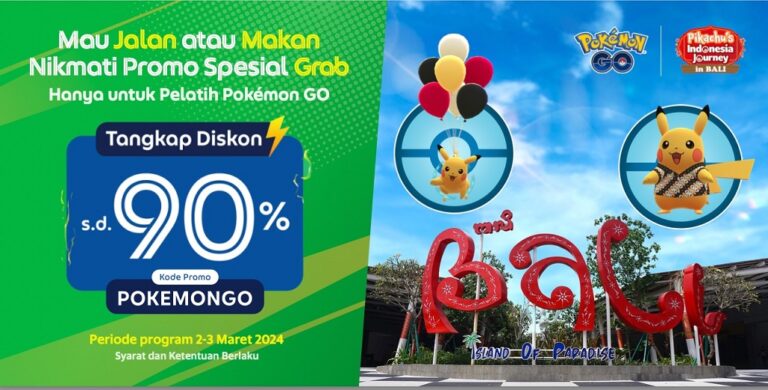 Gandeng Grab, Pokémon GO Hadirkan Pengalaman Berpetualang Penuh Item Bundle dan Diskon