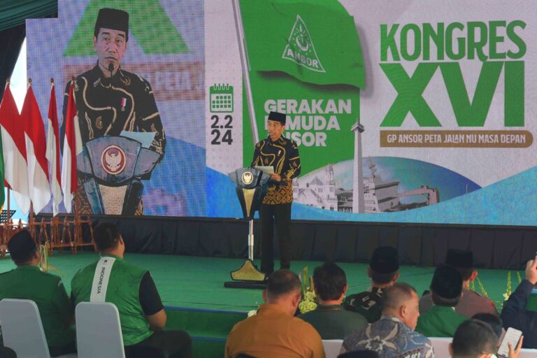 Presiden RI Jokowi Ajak Gerakan Pemuda (GP) Ansor Sukseskan Pemilu 2024