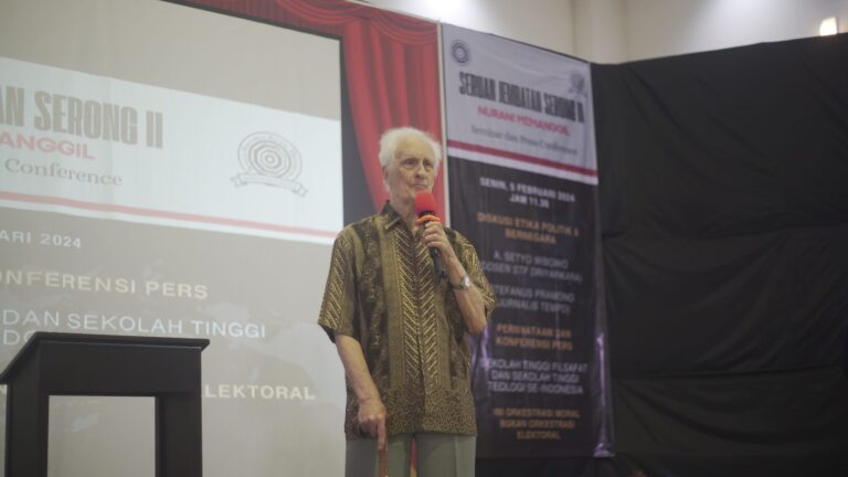 Prof.Franz Magnis Suseno SJ:  Masih Ada Harapan Pemilu Berlangsung Baik