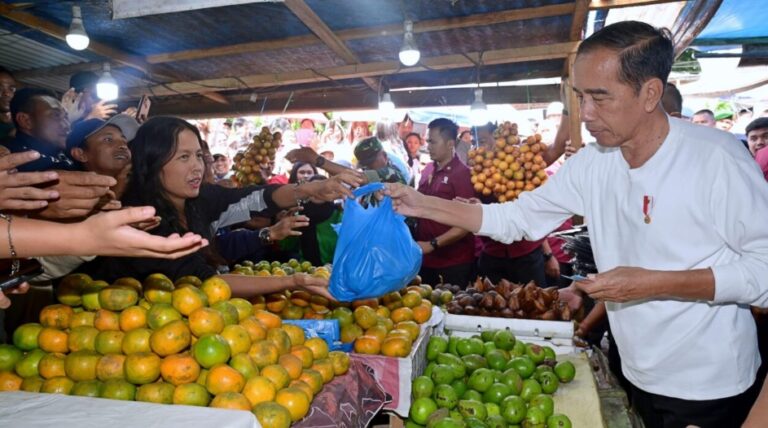 Presiden Jokowi Kunjungi Pasar Buah Berastagi