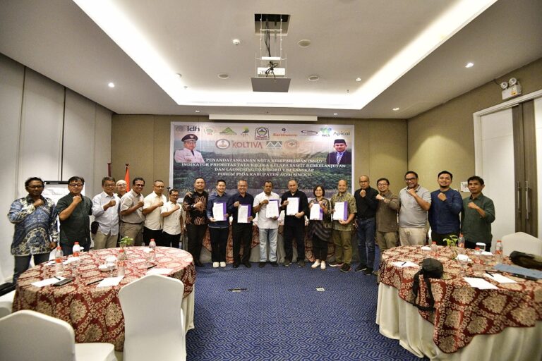 Dukung Pemerintah dan 10 Mitra Pembangunan, KOLTIVA Teken MoU Tata Kelola Kelapa Sawit Berkelanjutan 2024-2026