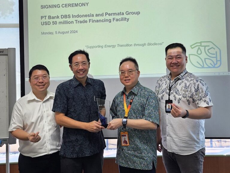 Perkuat Transisi Energi, Bank DBS Indonesia Fasilitasi Trade Financing US$50 Juta Bisnis Biodiesel Permata Group