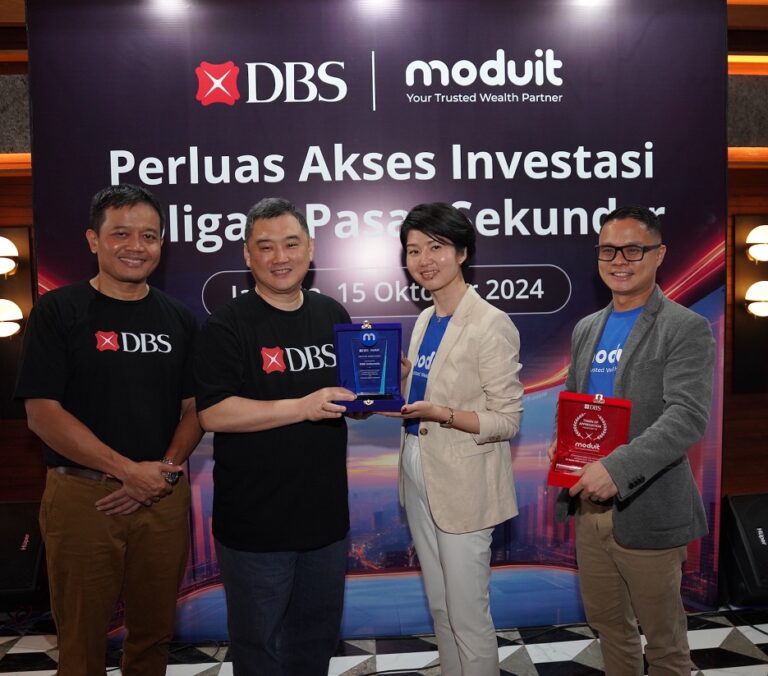 Bank DBS Indonesia & Moduit Kerja Sama Perluas Akses Investasi Obligasi Pasar Sekunder Berbasis API