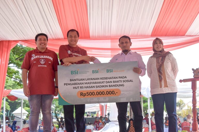 BSI Maslahat-BSI Bantu Layanan Kesehatan di  HUT 101 RS Hasan Sadikin