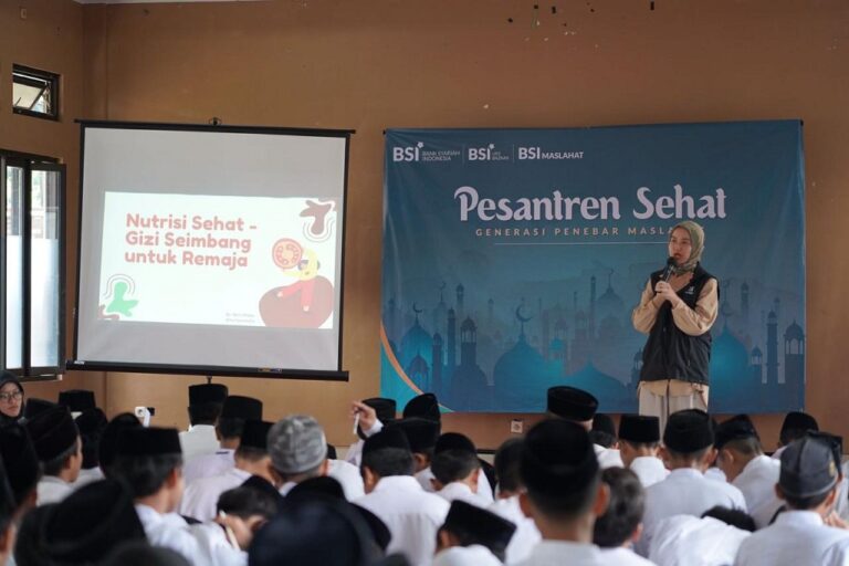 BSI Maslahat Jalankan Pesantren Sehat di Pesantren Baitul Quran Depok