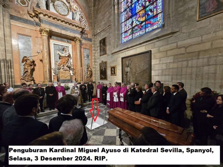 Kerabat dan Sahabat Antar Kepergian Kardinal Ayuso ke Peristirahatan Terakhirnya di Sevilla