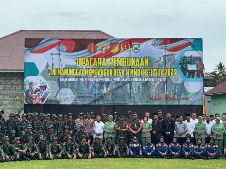 Resmi Dibuka, TMMD ke-123 Kodim 1311/Morowali Wujud Nyata Kemanunggalan TNI-Rakyat