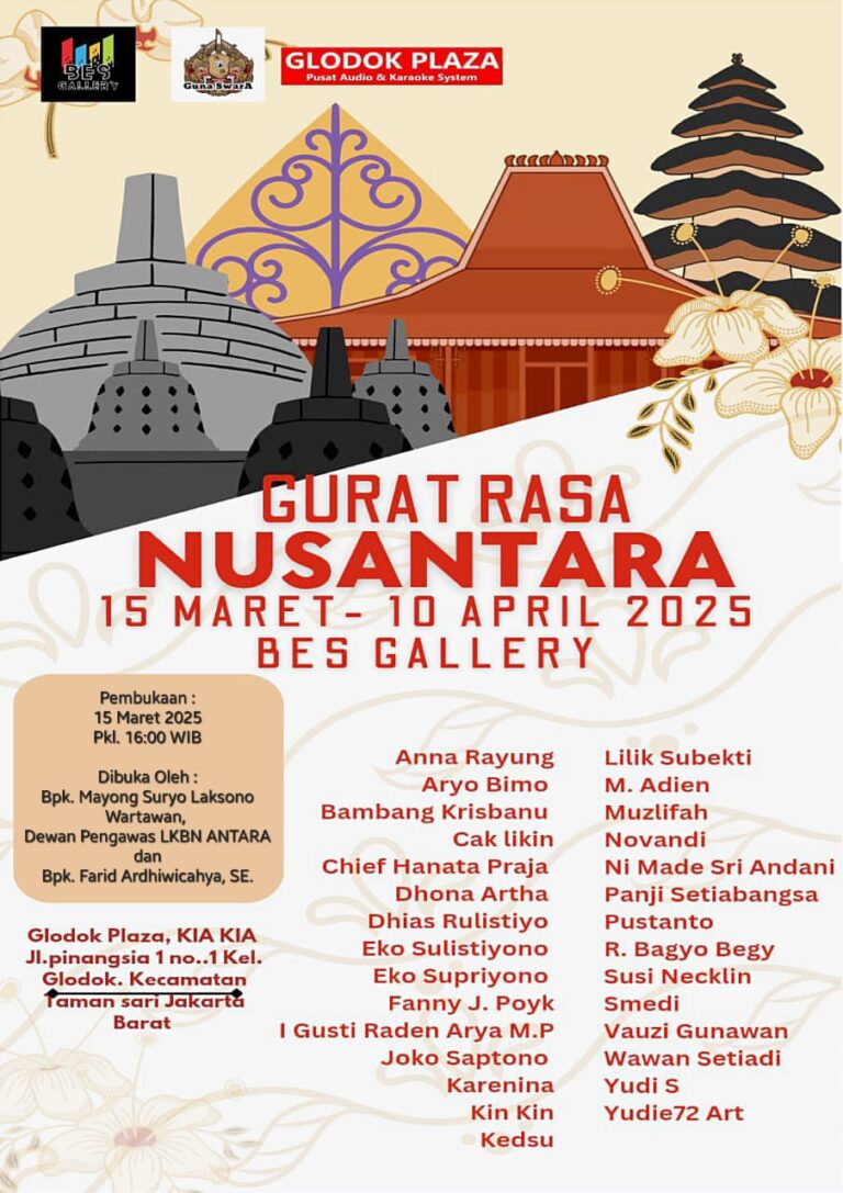 Pameran Lukisan Gurat Rasa Nusantara 2025 Dibuka Sampai 10 April 2025