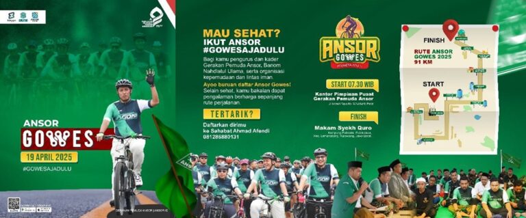 Rayakan HUT ke-91, Ansor Gelar Gowes Sepeda Jakarta-Karawang