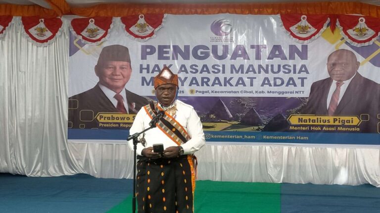 Menteri HAM Natalius Pigai Ingatkan Peran Strategis Masyarakat Adat Bumikan HAM