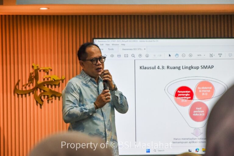 BSI Maslahat Gelar Pelatihan ISO 37001: SMAP