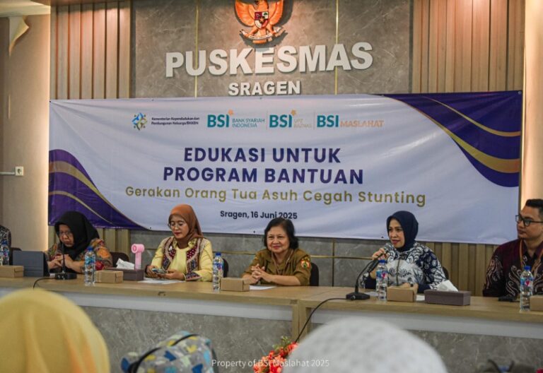 BSI Maslahat Bantu Keluarga Rentan Stunting di Sragen