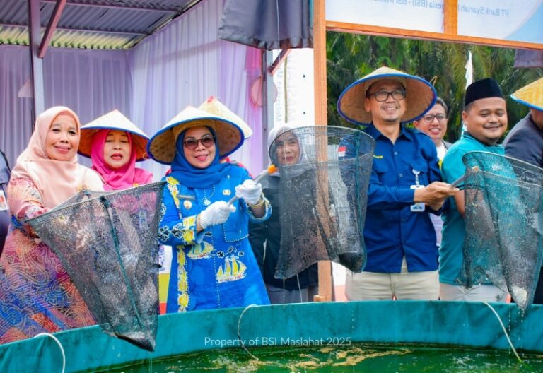 BSI Maslahat Resmikan Sentra UMKM Ikan Air Tawar di Kampar, Riau