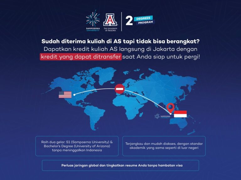 Sampoerna University Tawarkan Gelar Terakreditasi AS dari Indonesia untuk Mahasiswa Terdampak Kebijakan Visa