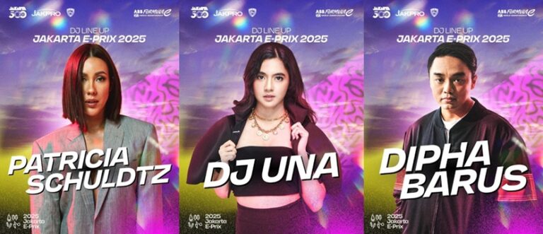 Jakarta E-Prix 2025: DJ Dipha Barus, DJ Una, dan DJ Patricia Schuldtz Siap Mengelektrifikasi Jakarta