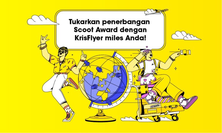 Scoot Luncurkan KrisFlyer Award Chart Baru untuk Perjalanan yang Lebih Menguntungkan