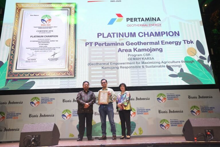 Perluas Manfaat Panas Bumi untuk Masyarakat, Empat Area PGE Raih Penghargaan BISRA 2025