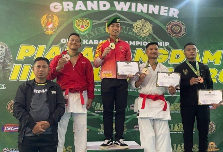 Danpussenif dan Pangdam VI Apresiasi Prestasi Karate Prajurit Brigif TP 85/BTC di Ajang Pangdam III/Siliwangi Cup