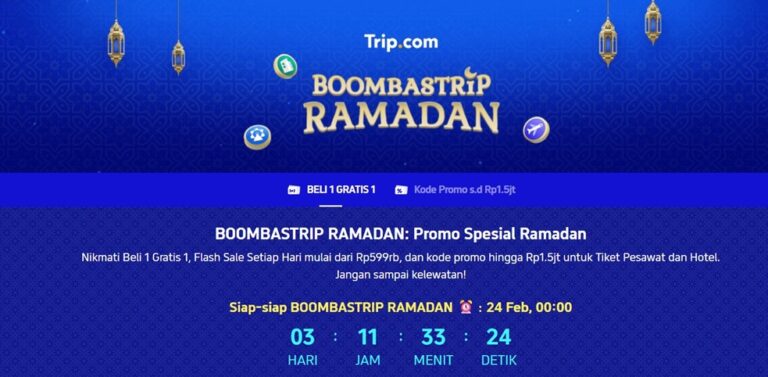 BOOMBASTRIP Ramadan untuk Wisatawan Indonesia 24–27 Februari 2026