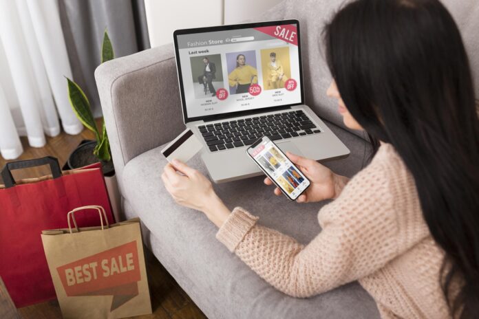 Belanja online ilustrasi